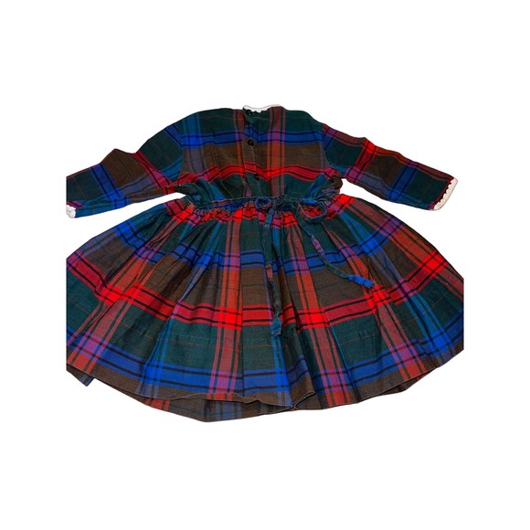 Vintage Cinderella Brand Christmas Plaid Dress toddler - Picture 2 of 8